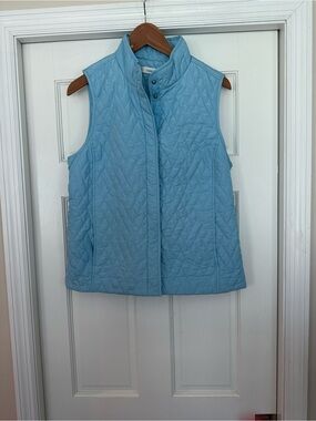 croft & barrow Light Blue Quilted Vest